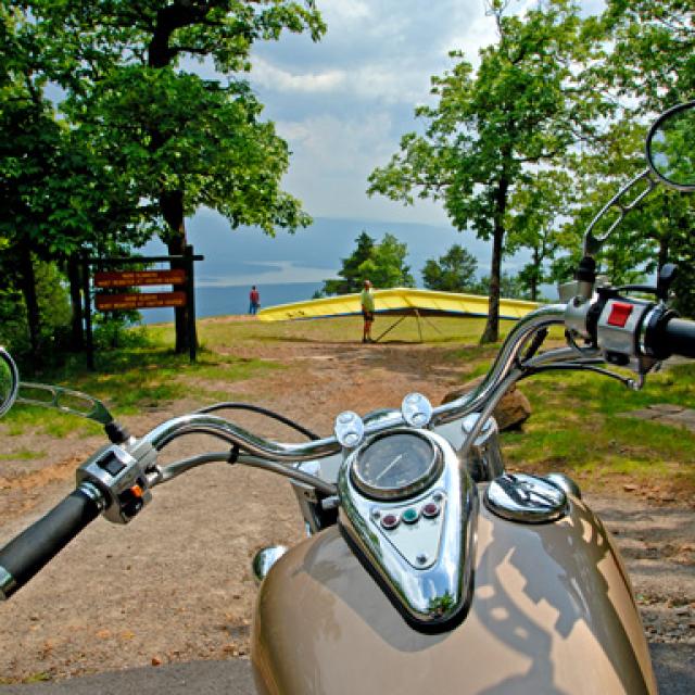 Motorcycling at Mount Magazine State Park