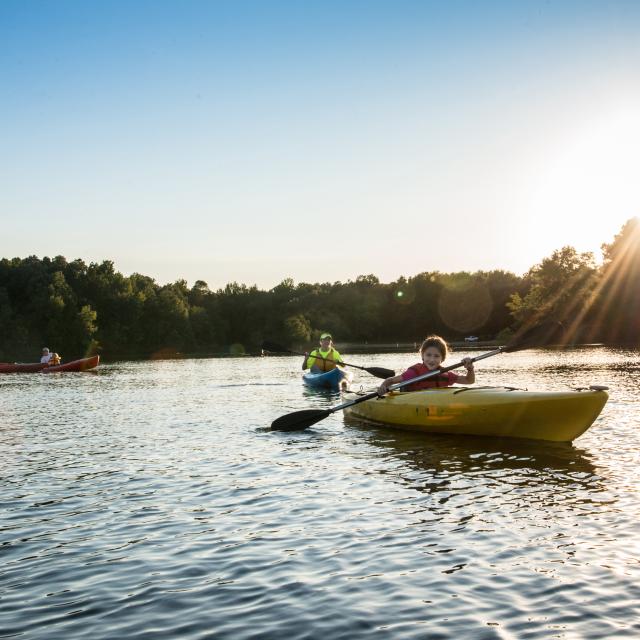 Kayaking at Lake Charles State Park
