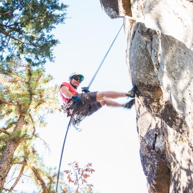 Climbing at Mount Magazine State Park